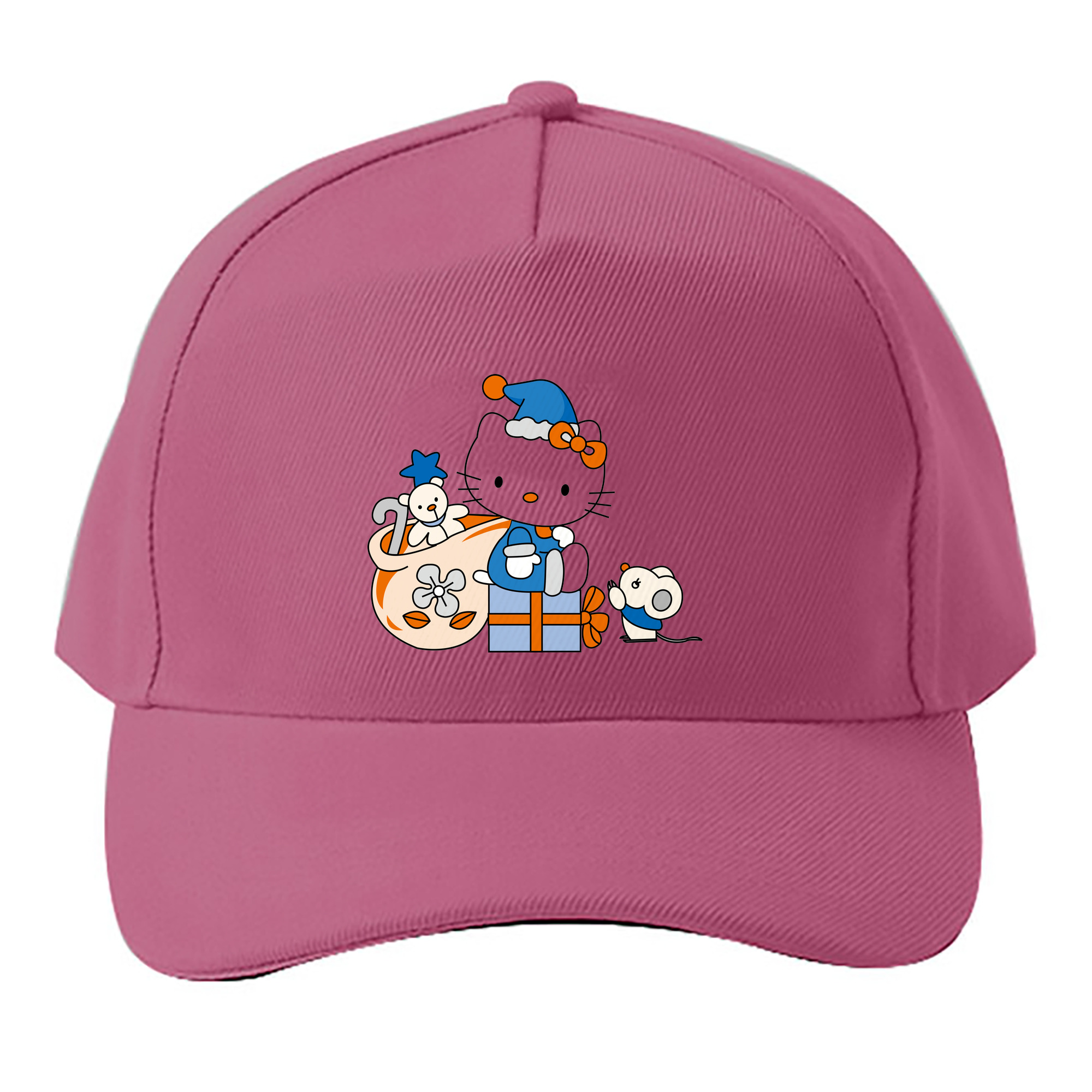 （画像用） Hello Kitty ハローキティ ベースボールキャップ 綿100％ 男女兼用 帽子 スポーツ